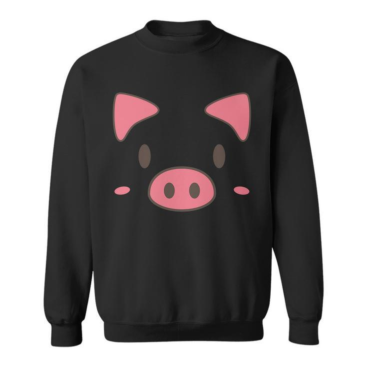 Cute Piggy Face Halloween Costume Sweatshirt