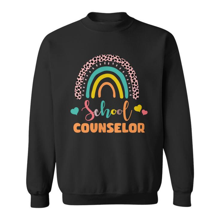 Cute School Counselor Rainbow Sweatshirt