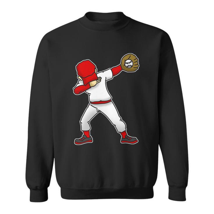 Dabbing Baseball Player Sweatshirt