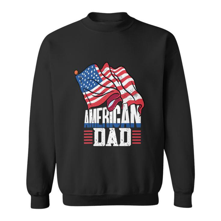 Dad Patriotic American Flag 4Th Of July Sweatshirt
