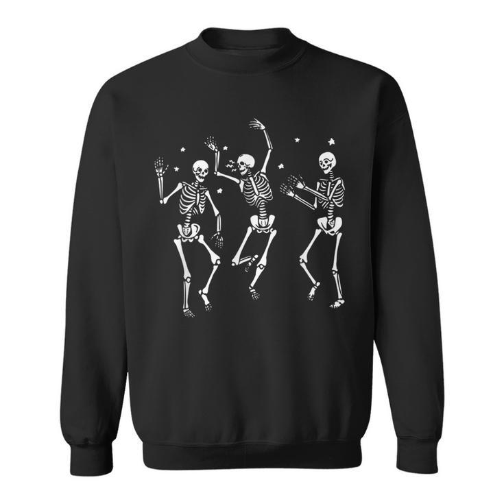 Dancing Skeleton Happy Halloween Ballet Funny Skeleton  Sweatshirt