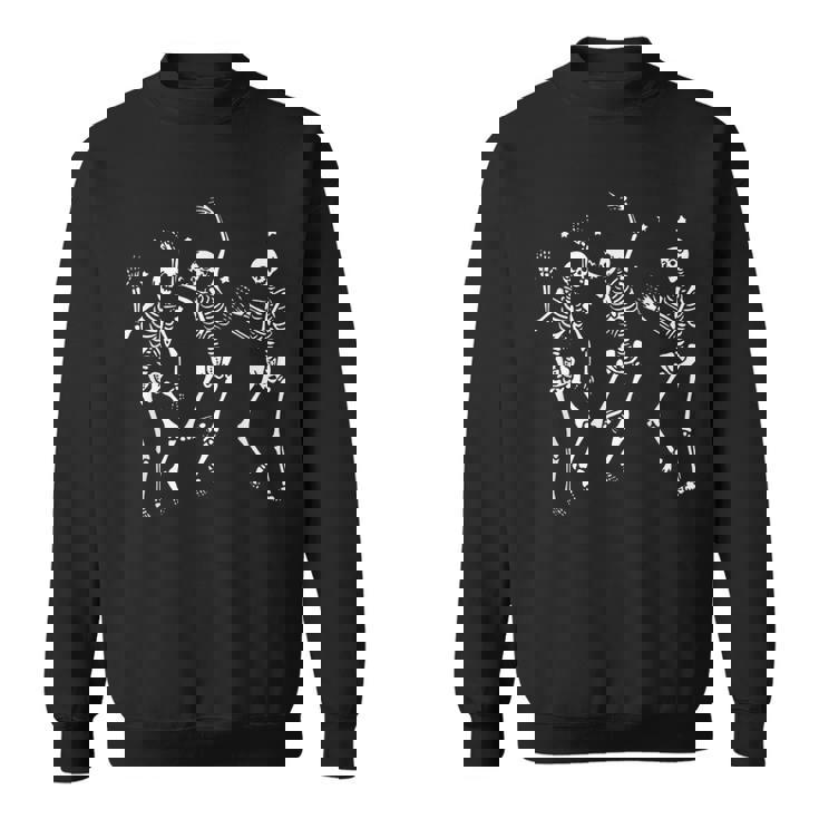 Dancing Skeleton Happy Halloween Ballet Funny Skeleton  Sweatshirt