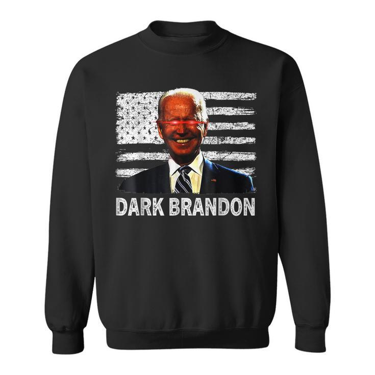 Dark Brandon Funny Biden Saving America Flag Political  Men Women Sweatshirt Graphic Print Unisex