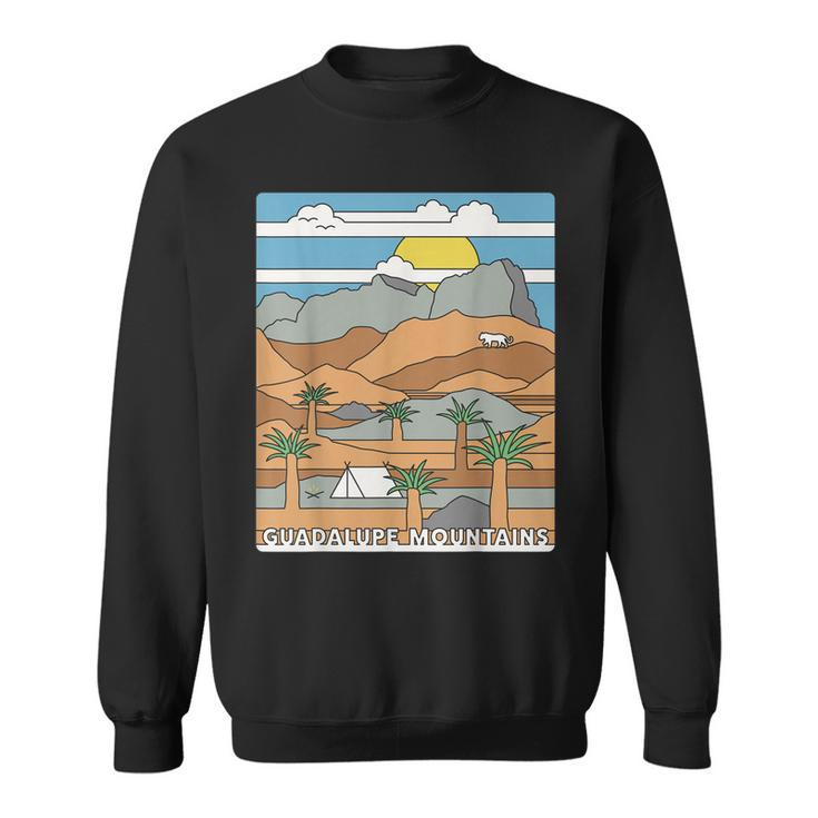 Daytime El Capitan Guadalupe Mountains National Park Texas  Sweatshirt