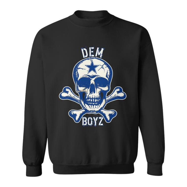 Dem Boyz Dallas Skull Crossbones Star Texas Fan Pride Sweatshirt