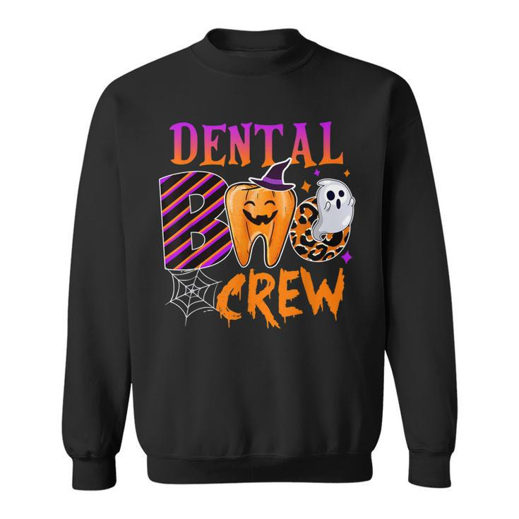 Dental Boo Crew Funny Boo Th Dentist Matching Halloween  Sweatshirt