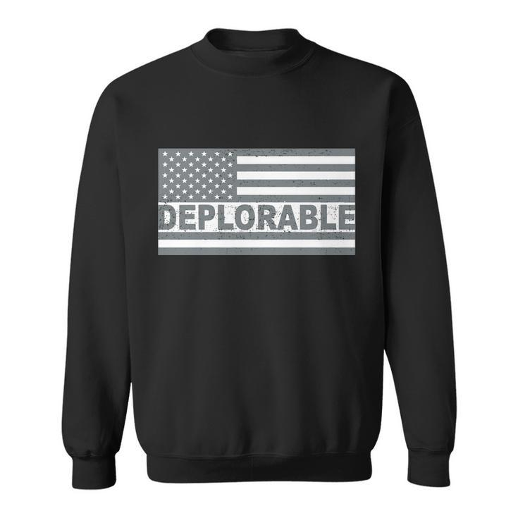 Deplorable American Usa Flag Tshirt Sweatshirt