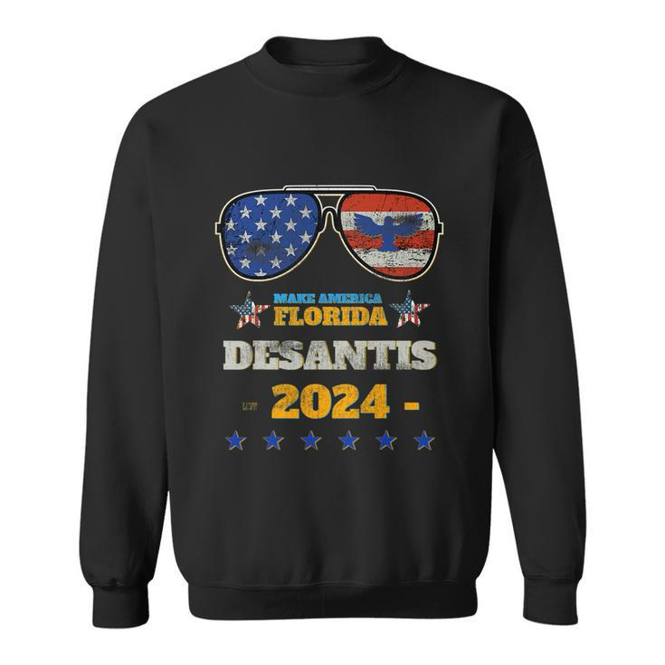 Desantis 2024 Lets Go Brandon 4Th Of July Sweatshirt