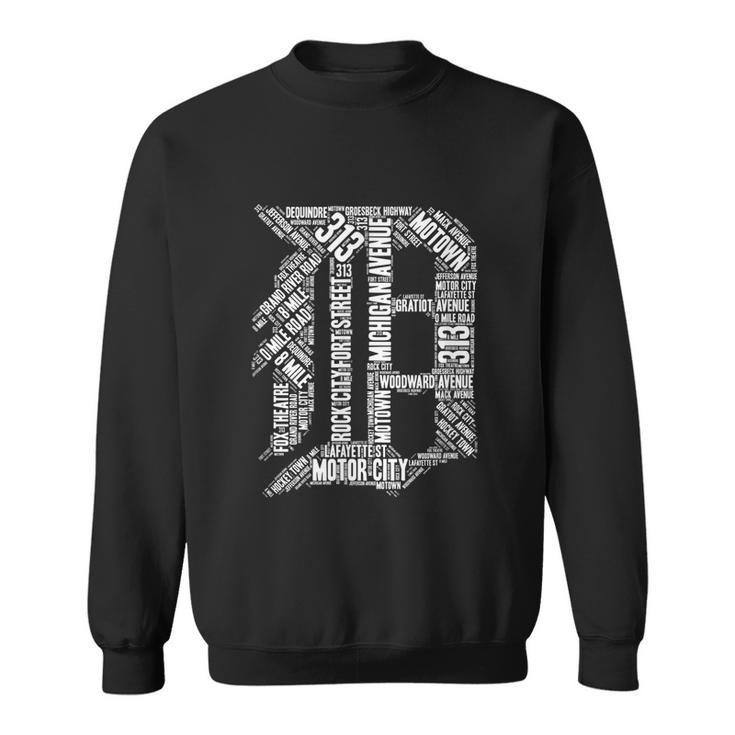 Detroit Graphic D  Sweatshirt