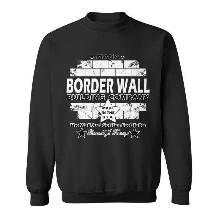 Donald Trump Border Wall Construction Company Sweatshirt