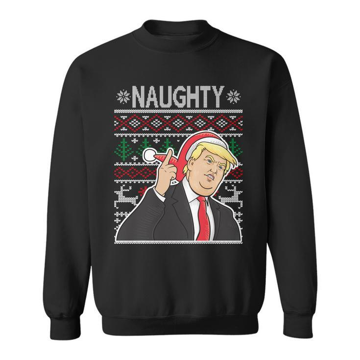Donald Trump Naughty Ugly Christmas Sweatshirt