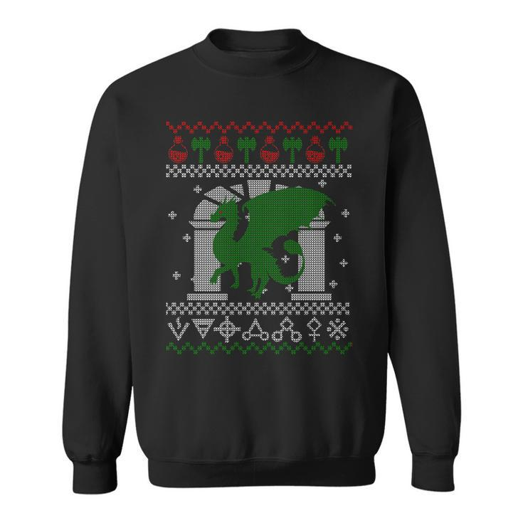 Dragon Dnd Ugly Christmas Sweater Sweatshirt
