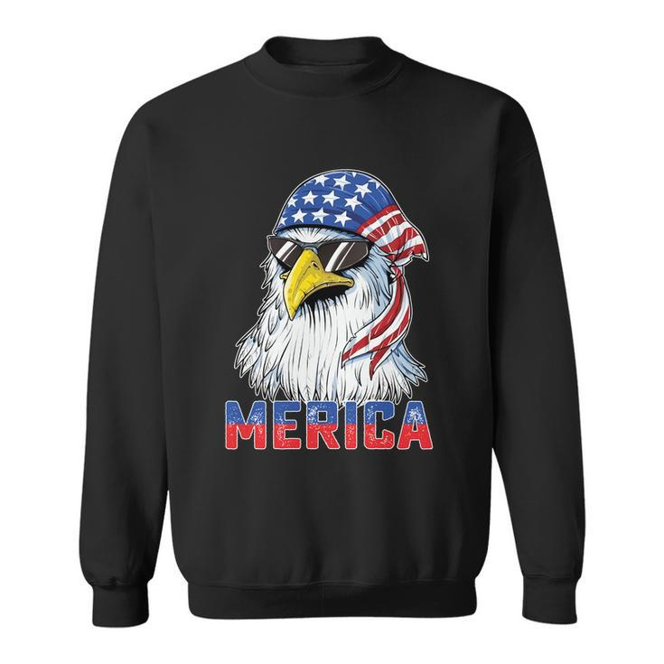 Eagle Mullet 4Th Of July Usa American Flag Merica Gift V10 Sweatshirt
