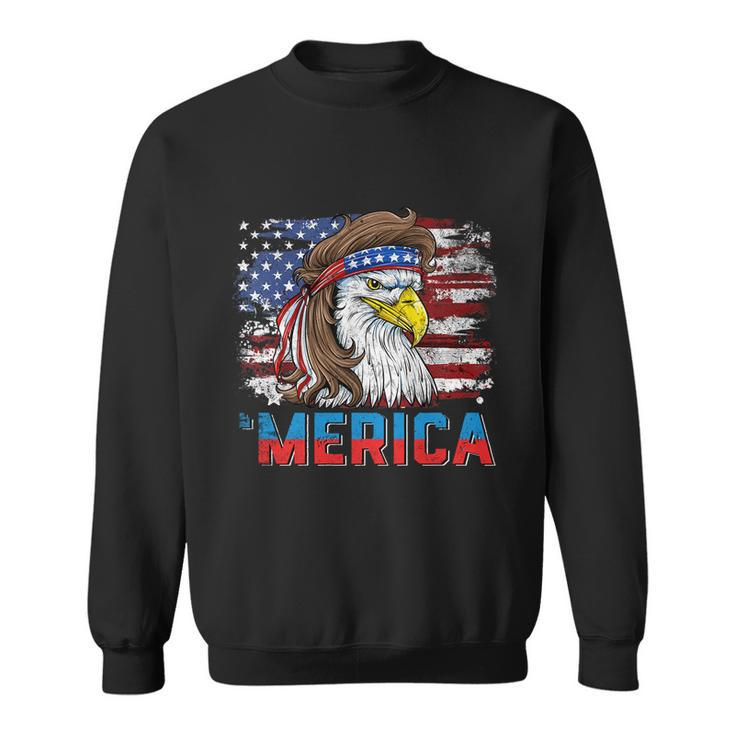 Eagle Mullet 4Th Of July Usa American Flag Merica Gift V12 Sweatshirt