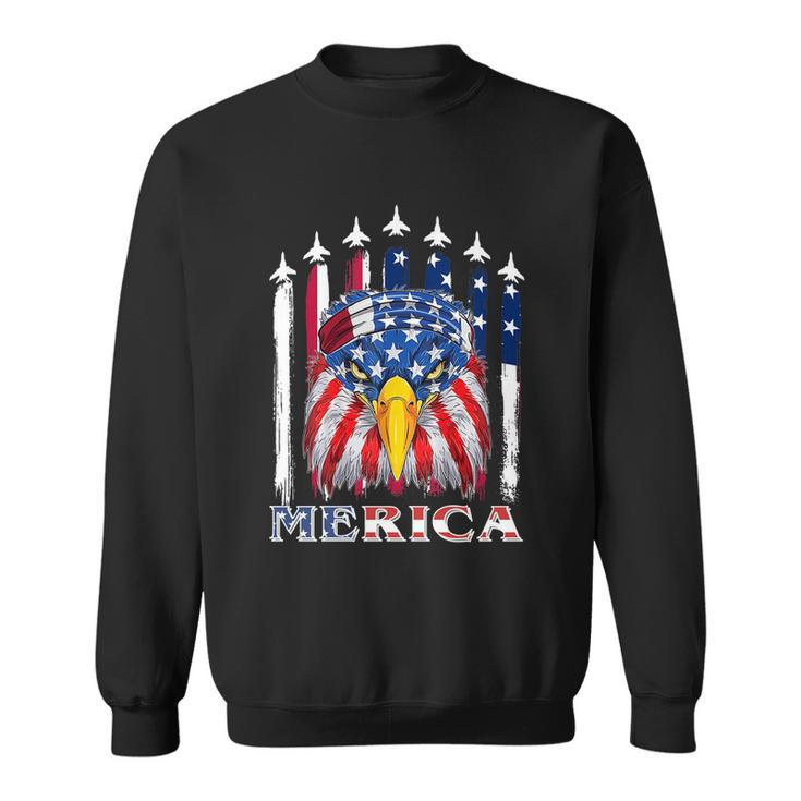 Eagle Mullet 4Th Of July Usa American Flag Merica Gift V2 Sweatshirt