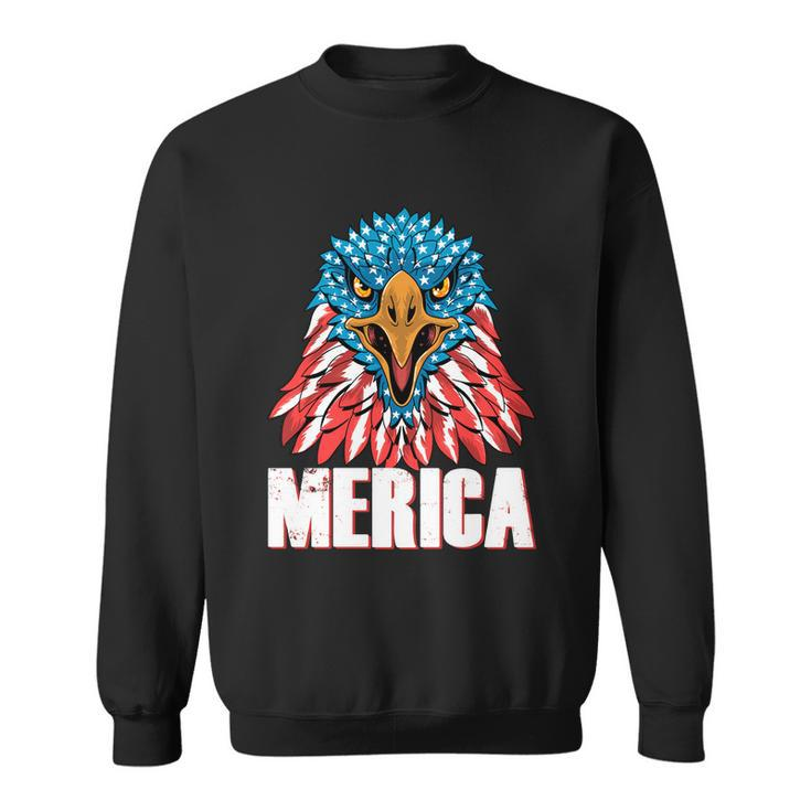 Eagle Mullet 4Th Of July Usa American Flag Merica Gift V6 Sweatshirt