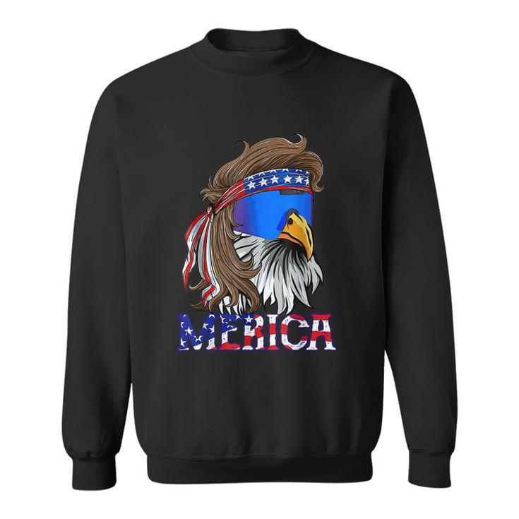 Eagle Mullet 4Th Of July Usa American Flag Merica Gift V9 Sweatshirt