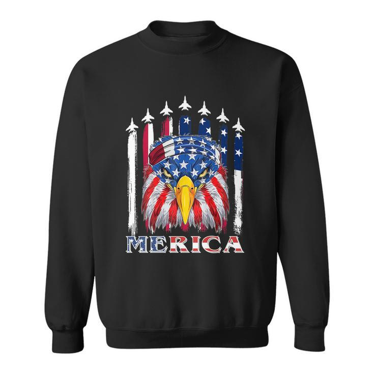 Eagle Mullet 4Th Of July Usa American Flag Merica Meaningful Gift V2 Sweatshirt