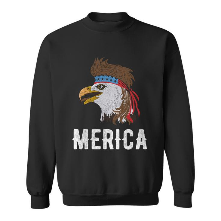 Eagle Mullet 4Th Of July Usa Patriot Merica Cool Gift Sweatshirt