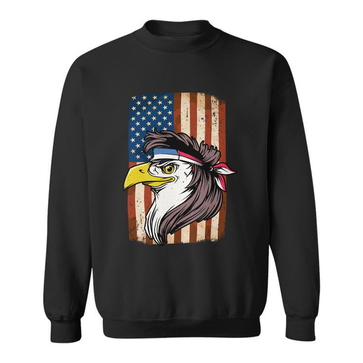 Eagle Mullet Usa American Flag Merica 4Th Of July Meaningful Gift V2 Sweatshirt