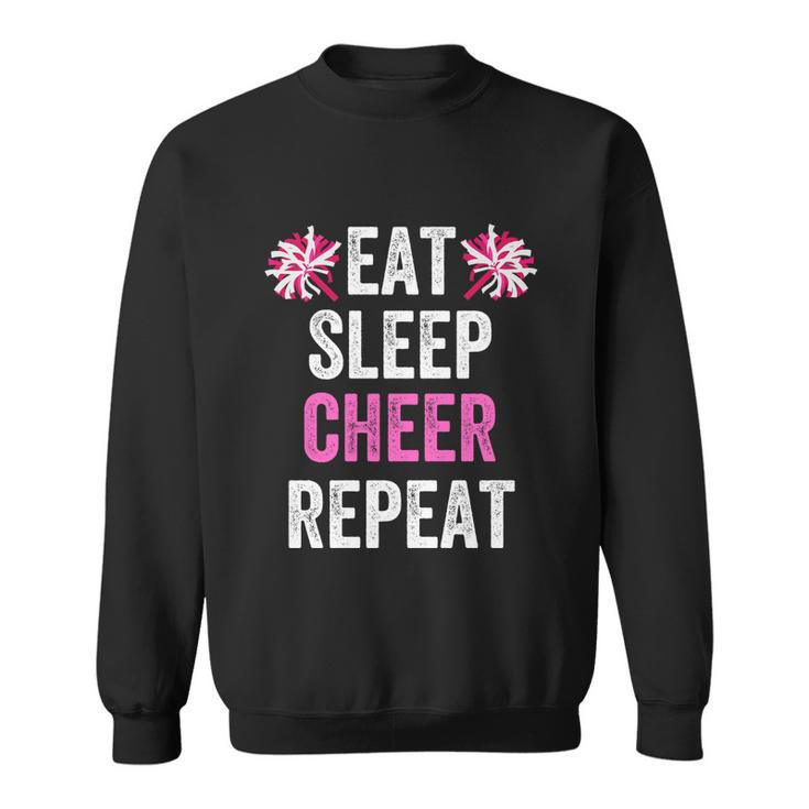 Eat Sleep Cheer Repeat Cheerleading Cute Gift Sweatshirt