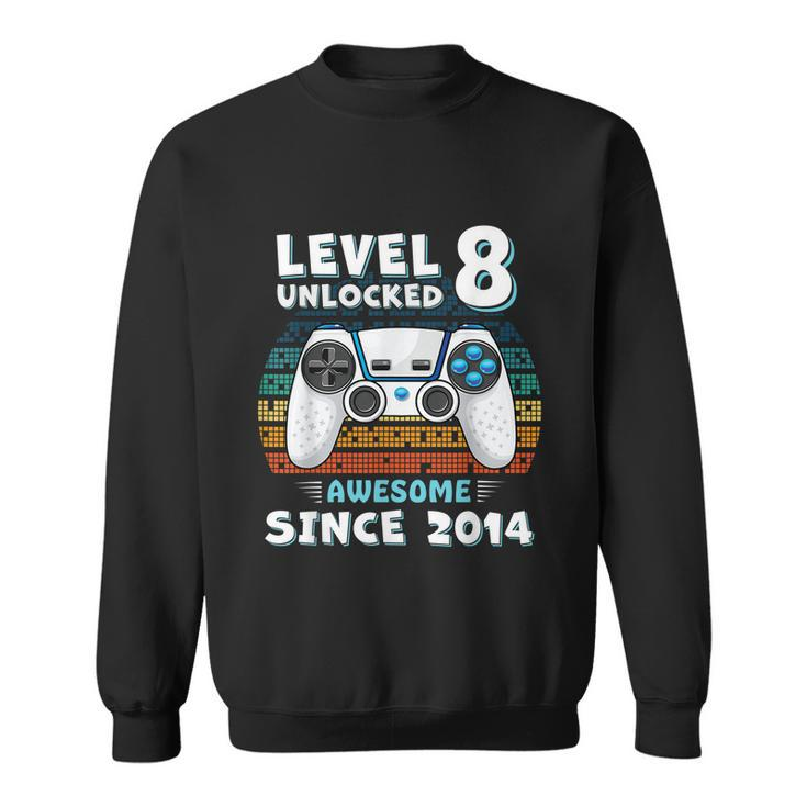 Eight 8Yr Bday Son Boy Funny Gamer 8Th 8 Years Old Birthday Sweatshirt