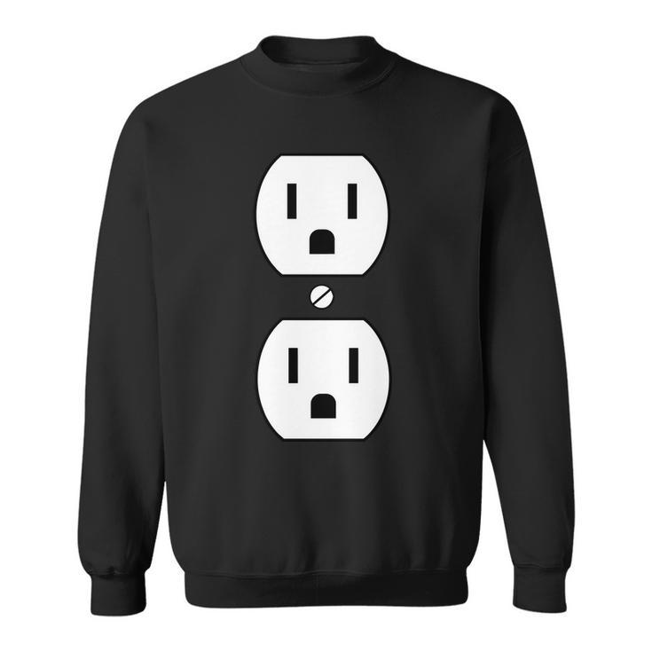 Electrial Outlet Plug Costume Sweatshirt