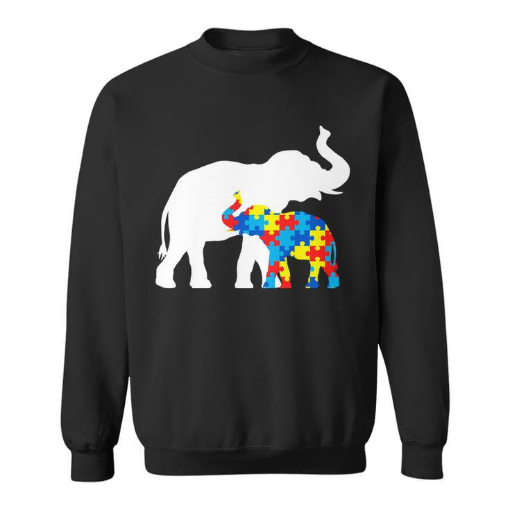 Elephant Puzzle Autism Parents Tshirt Sweatshirt