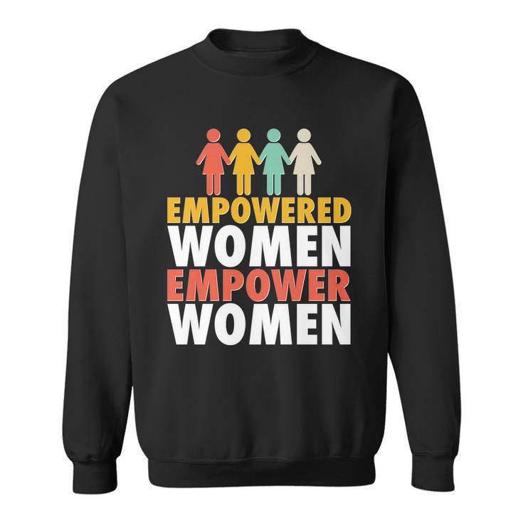 Empowered Women Empower Women Vintage Colors Graphic Design Printed Casual Daily Basic Sweatshirt