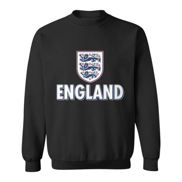 England Soccer Three Lions Flag Logo Sweatshirt