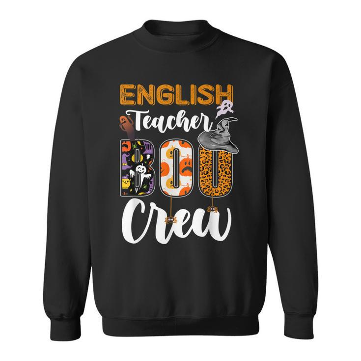 English Teacher Boo Crew Funny Halloween Matching Costume  Sweatshirt
