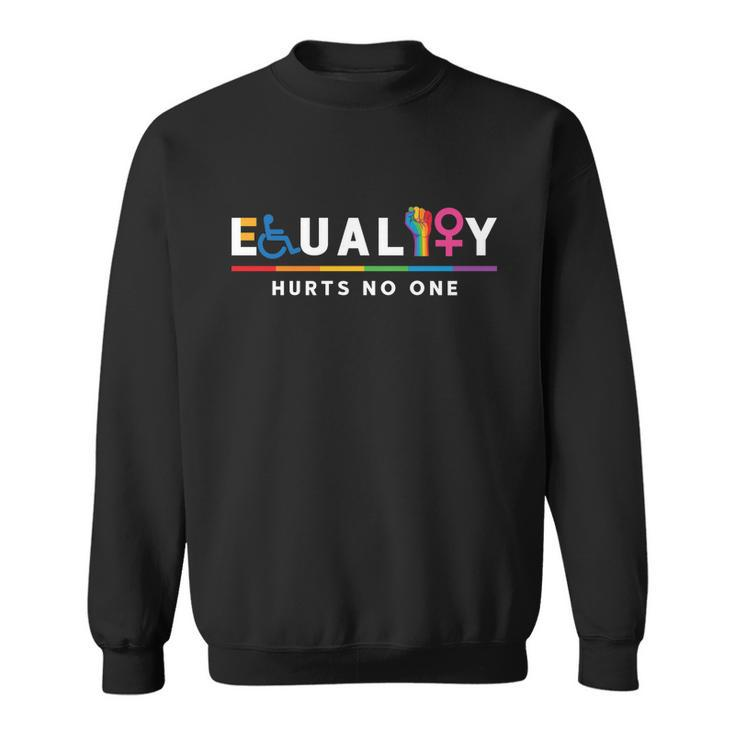 Equality Hurts No One Equal Rights Lgbt Gift Sweatshirt