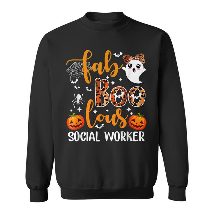 Faboolous Social Worker Funny Social Worker Halloween  Sweatshirt