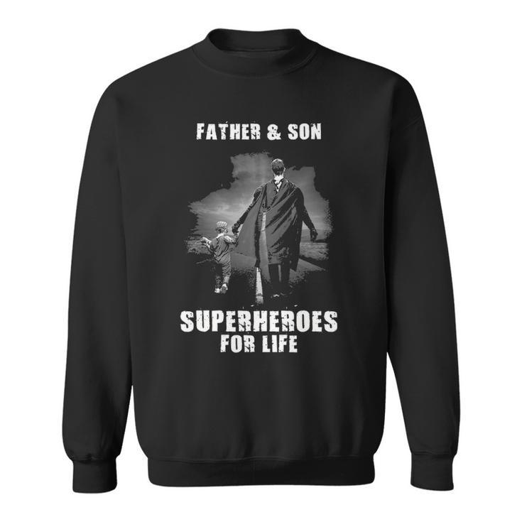 Father And Son - Superheroes Sweatshirt