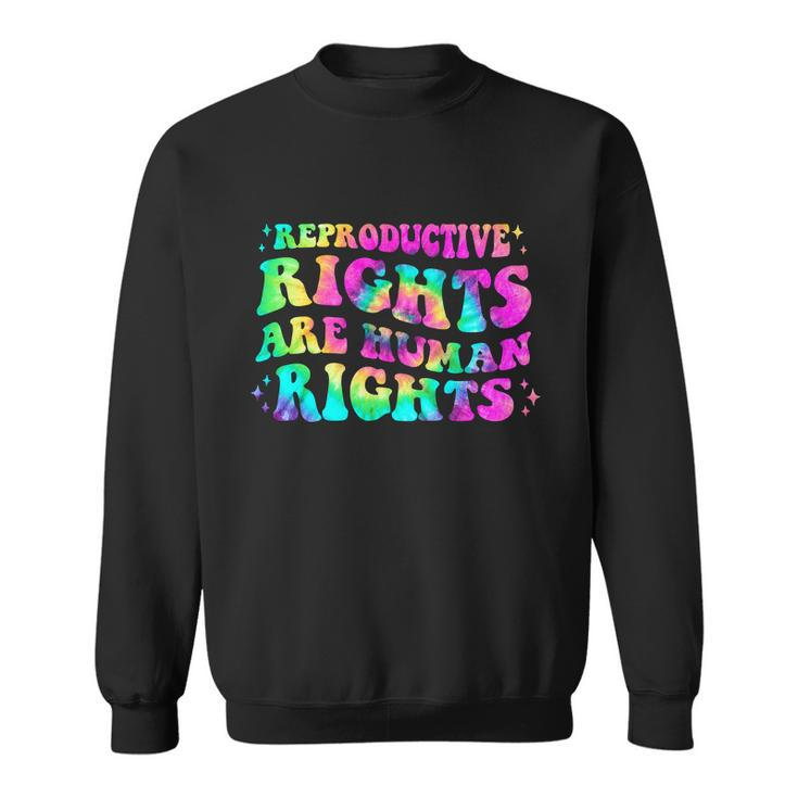 Feminist Aesthetic Reproductive Rights Are Human Rights Sweatshirt