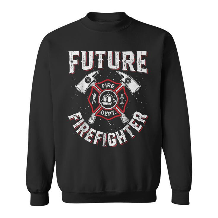 Firefighter Future Fire Dept Firefighter Thin Red Line Firefighter Lover V2 Sweatshirt