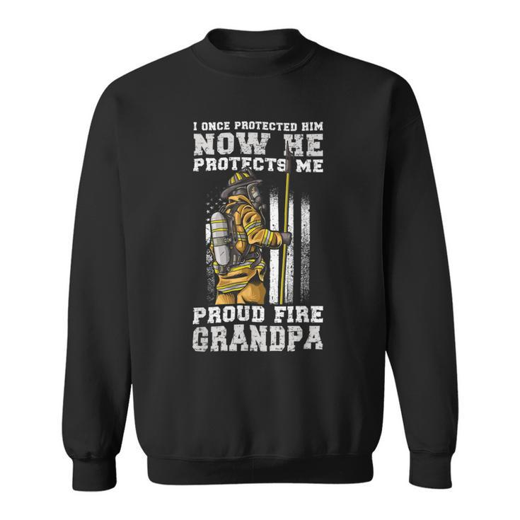 Firefighter Proud Fire Grandpa Firefighter Grandfather Of Fireman V2 Sweatshirt