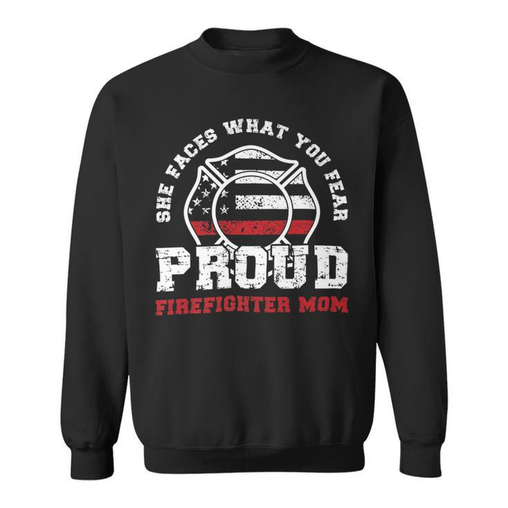Firefighter Proud Fire Mother Of A Firefighter Daughter Sweatshirt