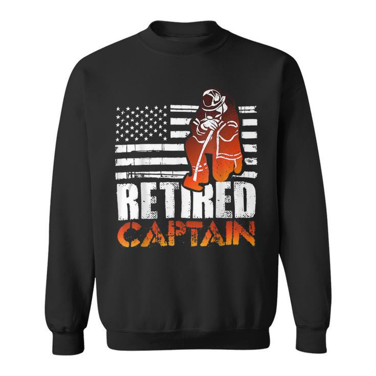 Firefighter Retired American Firefighter Captain Retirement Sweatshirt