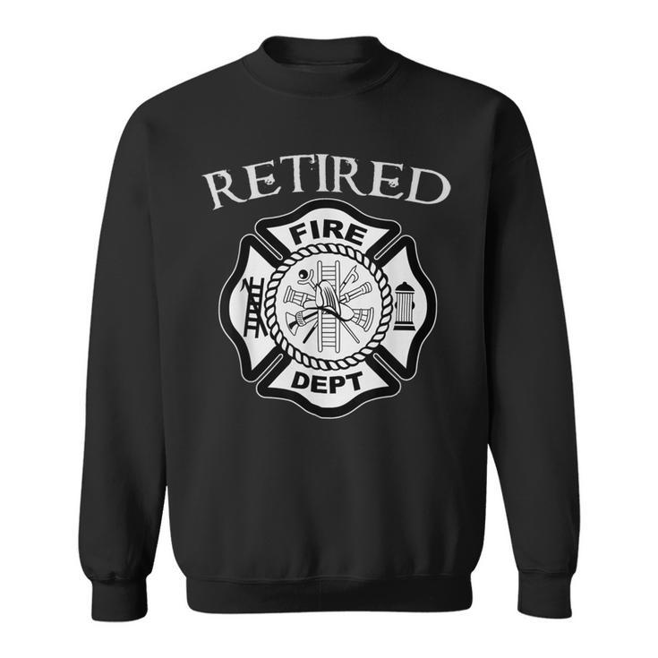 Firefighter Retired Fire Dept Tshirt Firefighter Ladder Engine Sweatshirt