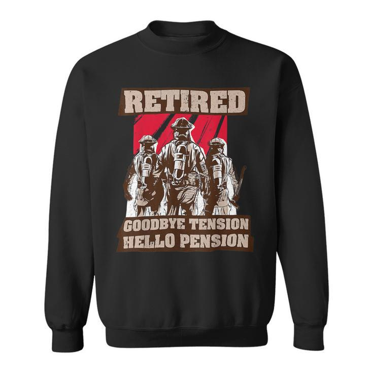 Firefighter Retired Fireman Retirement Plan Funny Firefighter V3 Sweatshirt