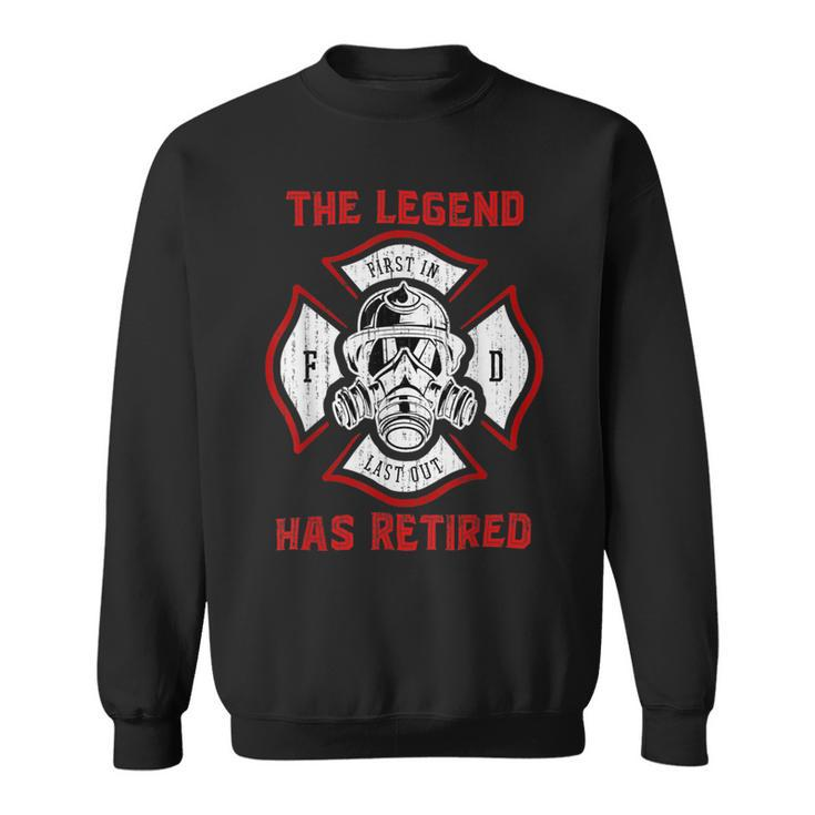 Firefighter Retired Fireman Retirement Proud Firefighter V2 Sweatshirt