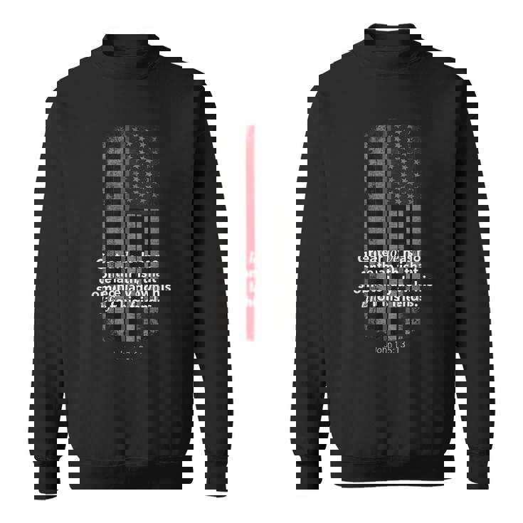 Firefighter Thin Red Line Firefighter Bible Verse American Flag V2 ...