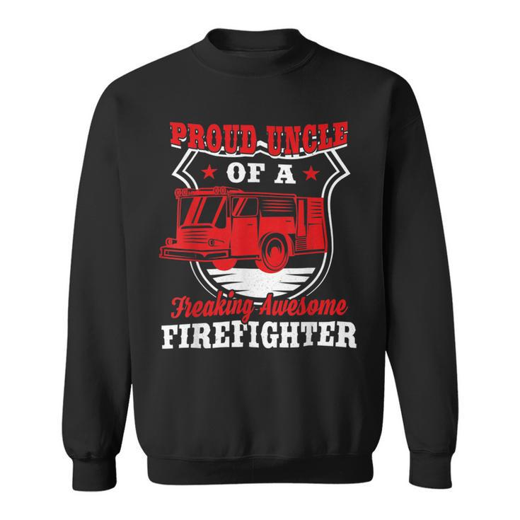 Firefighter Wildland Fireman Volunteer Firefighter Uncle Fire Truck V2 Sweatshirt