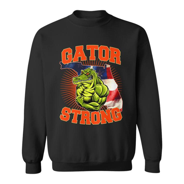Florida State Gator Strong Usa Flag Sweatshirt