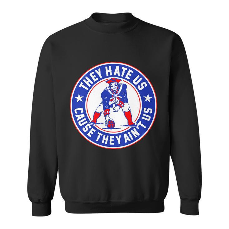 Football Champions They Hate Us Cause They Aint Us New England Tshirt Sweatshirt