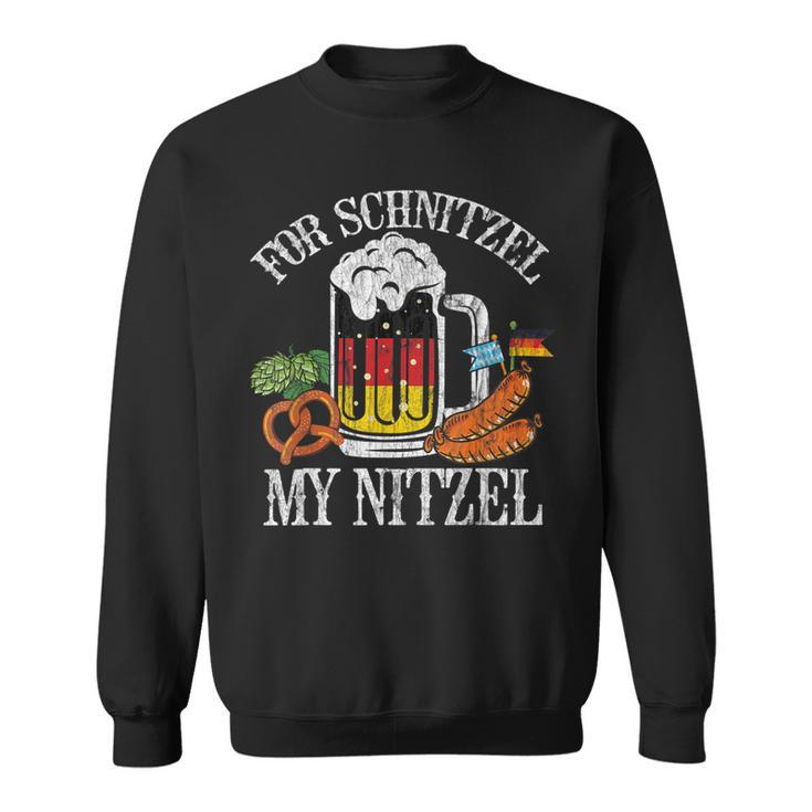 For Schnitzel My Nitzel Funny Oktoberfest German Beer Wurst  Men Women Sweatshirt Graphic Print Unisex