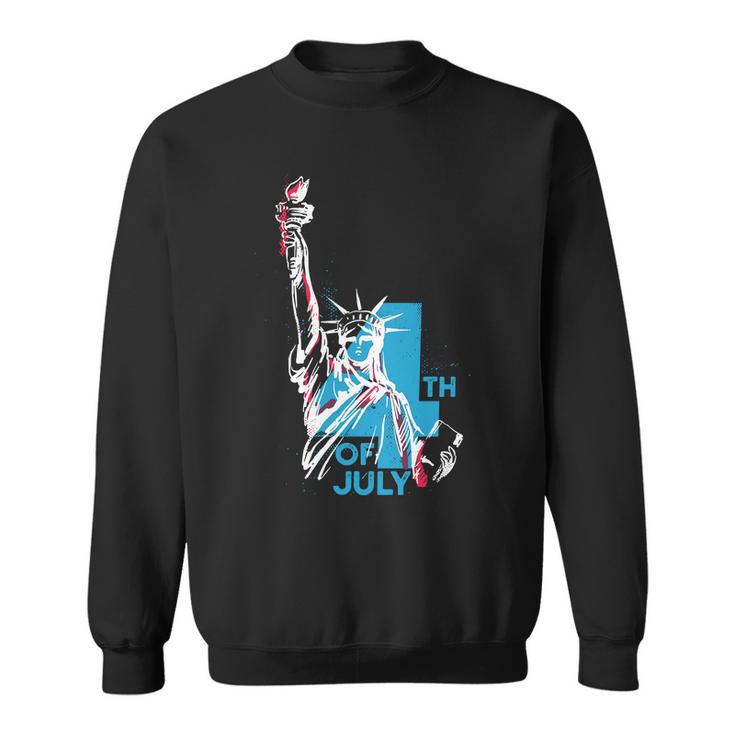 Fourth Of July Statue Of Liberty Sweatshirt