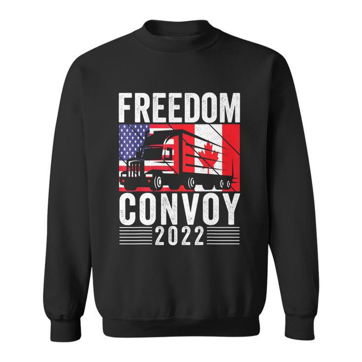 Freedom Convoy 2022 American Canadian Flag Tshirt Sweatshirt