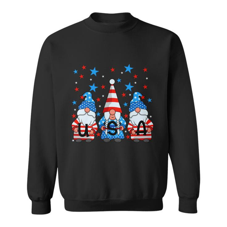Funny 4Th Of July Gnomes Patriotic American Flag Cute Gnome Meaningful Gift Sweatshirt